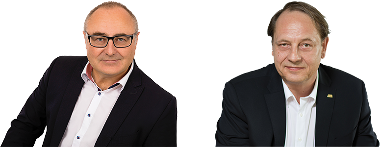 Prof. Dr. Hubert Dichtl und Thomas Müller